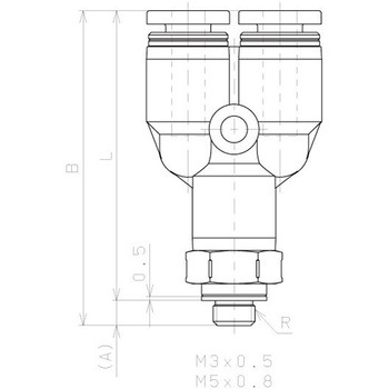チューブフィッティングPP/耐腐食性SUS303相当 特殊ステンレス ブランチワイ PISCO(ピスコ)