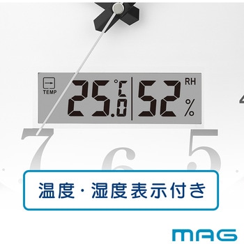 MAGアナデジ自動点灯掛け時計 明夜(メイヤ) MAG(ノア精密)
