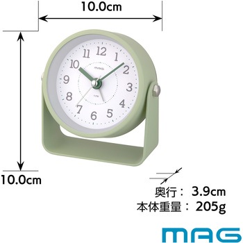 MAG電子音目覚まし時計 モナカ MAG(ノア精密)