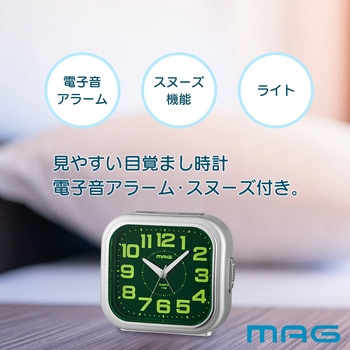 MAG電子音目覚まし時計 しののめ MAG(ノア精密)