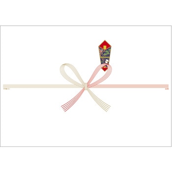 のし紙 祝 五本 花結 A4判 (京) ササガワ