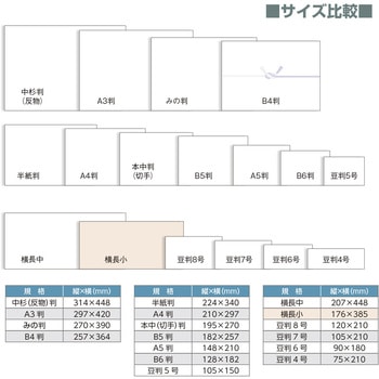 のし紙 仏 蓮柄無し 横長小 (京) ササガワ