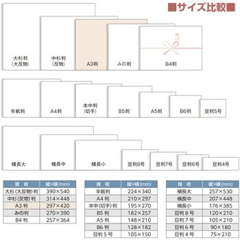 のし紙 祝 五本 花結 A3判 (京) ササガワ
