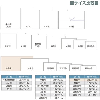 のし紙 仏 蓮柄無し 横長中 (京) ササガワ