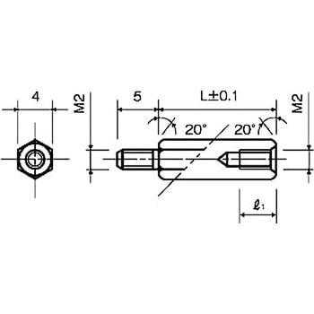 スペーサー(黄銅スペーサー) BSB-2000Eシリーズ(M=2 ピッチ0.4) 廣杉計器
