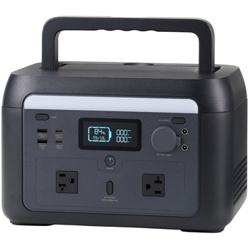 ポータブル電源 大容量 512Wh リン酸鉄 バッテリー 【AC×2 Type-C×2 USB-A×2 カーソケット×1】 エレコム