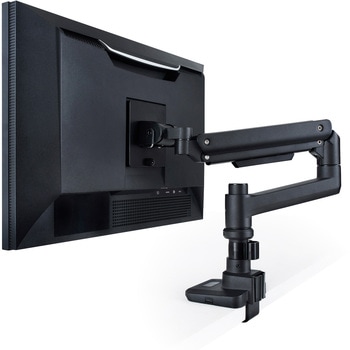 モニターアーム ロング シングル 支柱付 高耐荷重 ガススプリング式 【VESA規格対応 17～49インチ対応】 エレコム