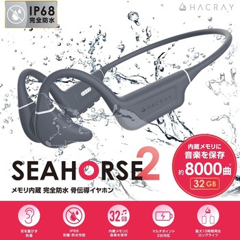 骨伝導イヤホン SeaHorse 2 HACRAY(ハクライ)
