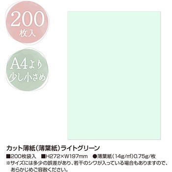 カット薄紙(薄葉紙) ササガワ