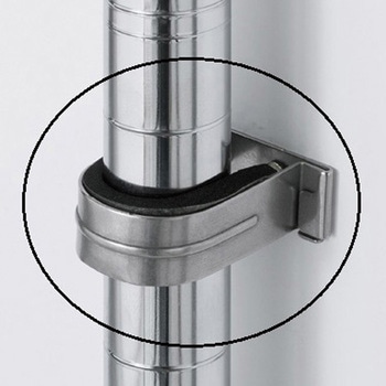 ワイヤーラック専用ポール(Φ25.4mm)クローム ストア・エキスプレス