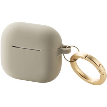 AirPods 4 ケース シリコン カバー 【ワイヤレス/MagSafe充電対応】 衝撃吸収 落下防止 カラビナ付 エレコム