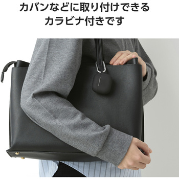 AirPods 4 ケース シリコン カバー 【ワイヤレス/MagSafe充電対応】 衝撃吸収 落下防止 カラビナ付 エレコム