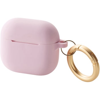 AirPods 4 ケース シリコン カバー 【ワイヤレス/MagSafe充電対応】 衝撃吸収 落下防止 カラビナ付 エレコム