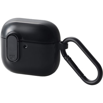 AirPods 4 ケース 耐衝撃 カバー 【ワイヤレス/MagSafe充電対応】 衝撃吸収 フタ開閉ロック機能 エレコム