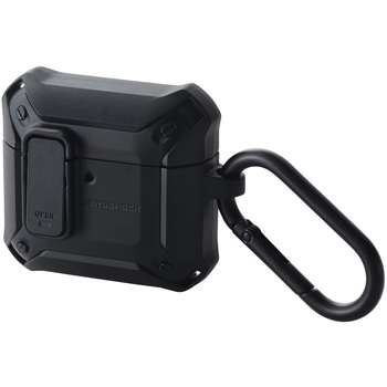 AirPods 4 ケース 耐衝撃 【ワイヤレス/MagSafe充電対応】 衝撃吸収 フタ開閉ロック機能 ZEROSHOCK Lock エレコム