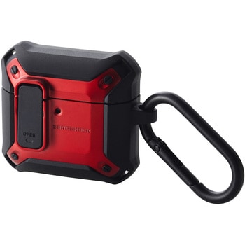 AirPods 4 ケース 耐衝撃 【ワイヤレス/MagSafe充電対応】 衝撃吸収 フタ開閉ロック機能 ZEROSHOCK Lock エレコム