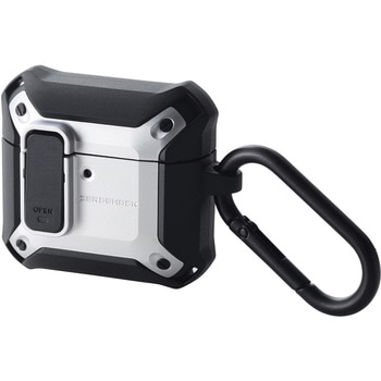 AirPods 4 ケース 耐衝撃 【ワイヤレス/MagSafe充電対応】 衝撃吸収 フタ開閉ロック機能 ZEROSHOCK Lock エレコム