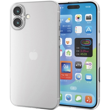 iPhone16 Plus ケース ソフト カバー カメラレンズ保護設計 極限保護 エレコム