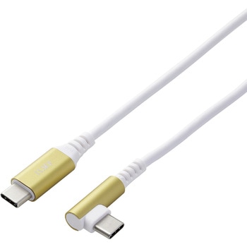 USB-Cケーブル (TypeC to C) 2m L字 PD 60W 【MacBook iPad iPhone 等タイプC機器対応】 急速充電 ILMF エレコム