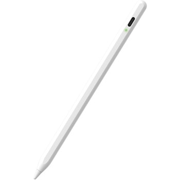 タッチペン スタイラスペン 充電式 USB Type-C 急速充電 磁気吸着 交換用ペン先2個付属 オートオフ機能 エレコム