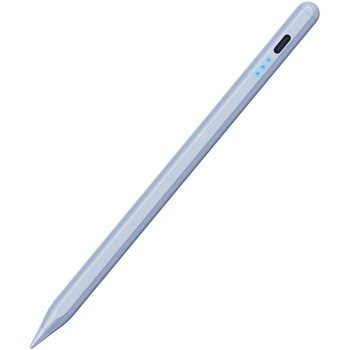 タッチペン iPad用 充電式 スタイラスペン USB Type-C 急速充電 傾き検知 誤作動防止 交換用ペン先2個付属 エレコム