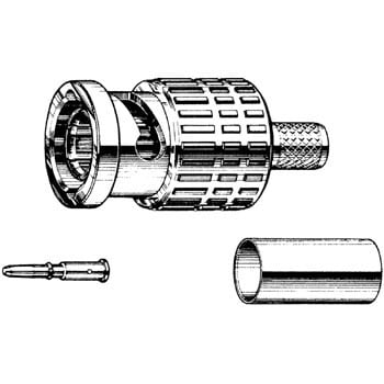 75Ω BNC型プラグ(圧着式)