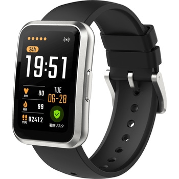 スマートバンド aiwa band (心拍・血中酸素計測 / 暑熱リスク検出 / スマートフォン連携 / IP67対応) aiwa(アイワ)
