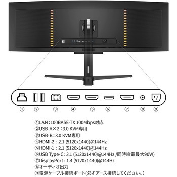 ゲーミング液晶ディスプレイ 49型 JAPANNEXT