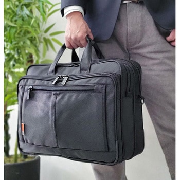 マチ拡張ビジネスバッグ(41cm)-クロ MAGNUM