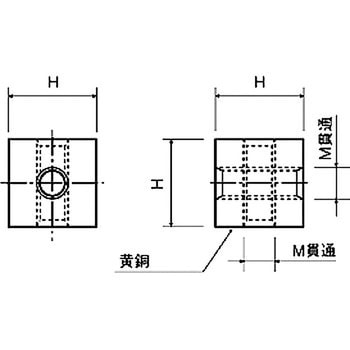 黄銅垂直取付スペーサー / VAB-E - 廣杉計器