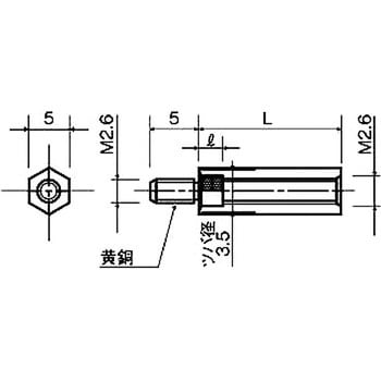 スペーサー(黒ジュラコン(R)スペーサー) BS-2600BEシリーズ(M=2.6 ピッチ0.45) - 廣杉計器