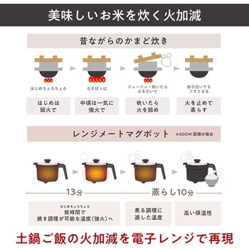 電子レンジ専用調理器レンジメート マグポット MUK
