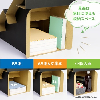 組立式ポスタースタンド付き3段傾斜棚 - ササガワ