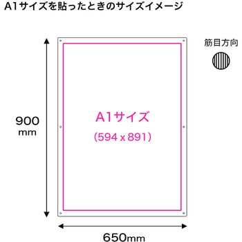 プラダン看板(A1用) 5mm 650mmx900mm プラダンのヤマコー