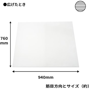 2つ折り プラダンシート 5mm 760x940 4枚入 プラダンのヤマコー