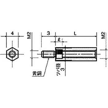 スペーサー(ジュラコン(R)スペーサー) MS-2000-03Eシリーズ(M=2 ピッチ0.4) 廣杉計器