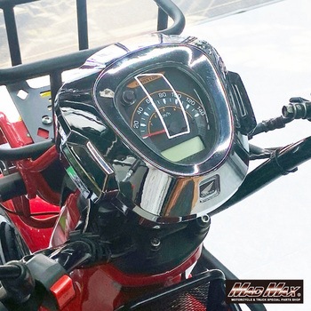 Mr Quick製 ホンダ CC110 クロスカブ用 メーターロアカバー メッキ MAD MAX(マッドマックス)