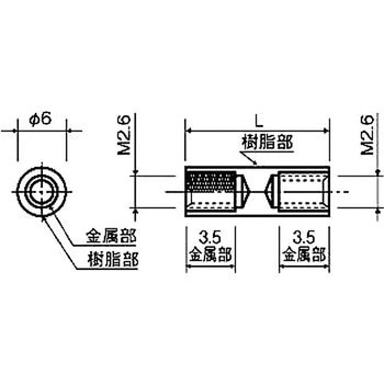 金属付ジュラコン(R)スペーサー / AMR-E 廣杉計器