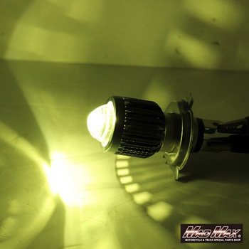 H4 LEDヘッドライト 12V/24V兼用 2400LM 発光色切替 ホワイト/イエロー MAD MAX(マッドマックス)