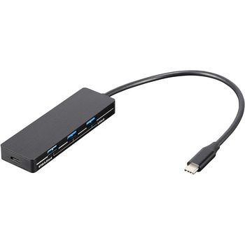 PD対応USB3.2G2 / 4ポート変換アルミハブ ナカバヤシ