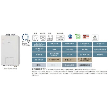 ウルトラファインバブルガス給湯暖房用熱源機(FF方式・屋内壁掛型) リンナイ