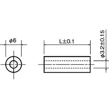 スペーサー(ステンレス316スペーサー) CU-300Uシリーズ(M=3用) - 廣杉計器