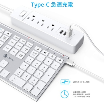 ワイヤレスキーボード&マウスセット iClever