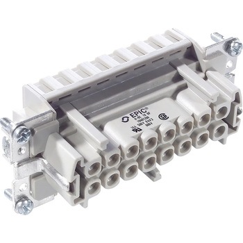 H-BE 16 BF FEMALE INSERT W. CLAMP SPRING EPIC