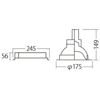 天井埋込型 高演マルミナLEDダウンライト 150形 Φ150 DALI制御タイプ Panasonic(パナソニック)