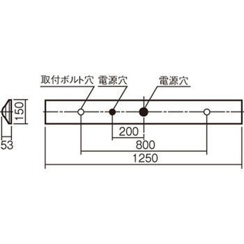 クリーンルーム向け・工場、倉庫用(特殊環境用) 天井直付型 40形 一体型LEDベースライト Dスタイル 富士型 Panasonic(パナソニック)
