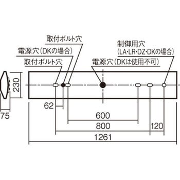 学校用 天井直付型 40形 一体型LEDベースライト スクールコンフォート Panasonic(パナソニック)