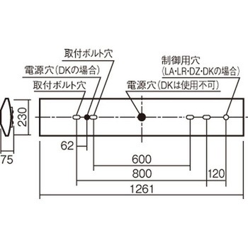 学校用 天井直付型 40形 一体型LEDベースライト 連続調光型調光タイプ(ウィズリモ用送信器別売) スクールコンフォート Panasonic(パナソニック)