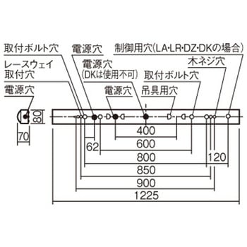 リニューアル用 天井直付型 40形 一体型LEDベースライト 連続調光型調光タイプ(ウィズリモ用送信器別売) iスタイル ストレートタイプ 笠なし型 Panasonic(パナソニック)