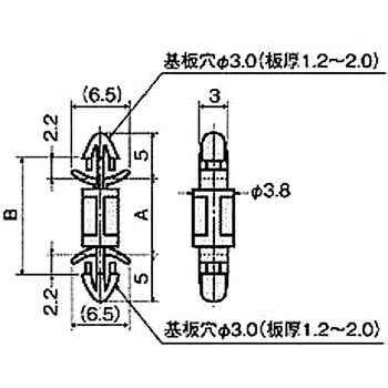 スペーサー(ワンタッチスペーサー) WN-00Fシリーズ(両PC板用) - 廣杉計器